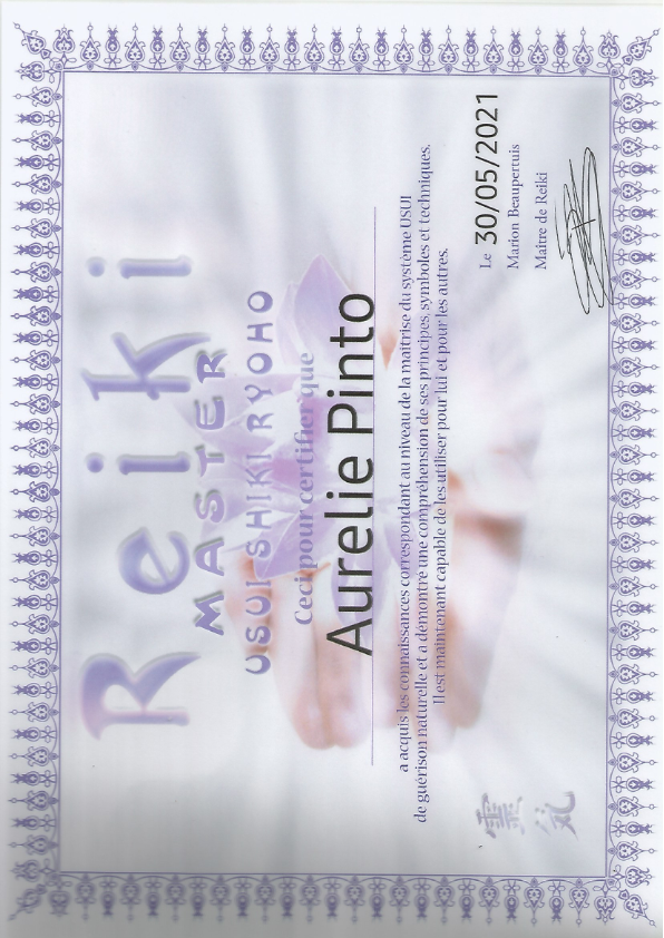 photo diplome Aurélie PINTO