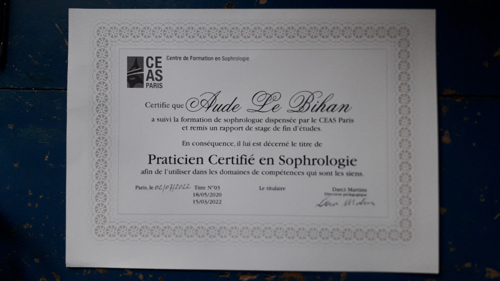 photo diplome Aude Le Bihan