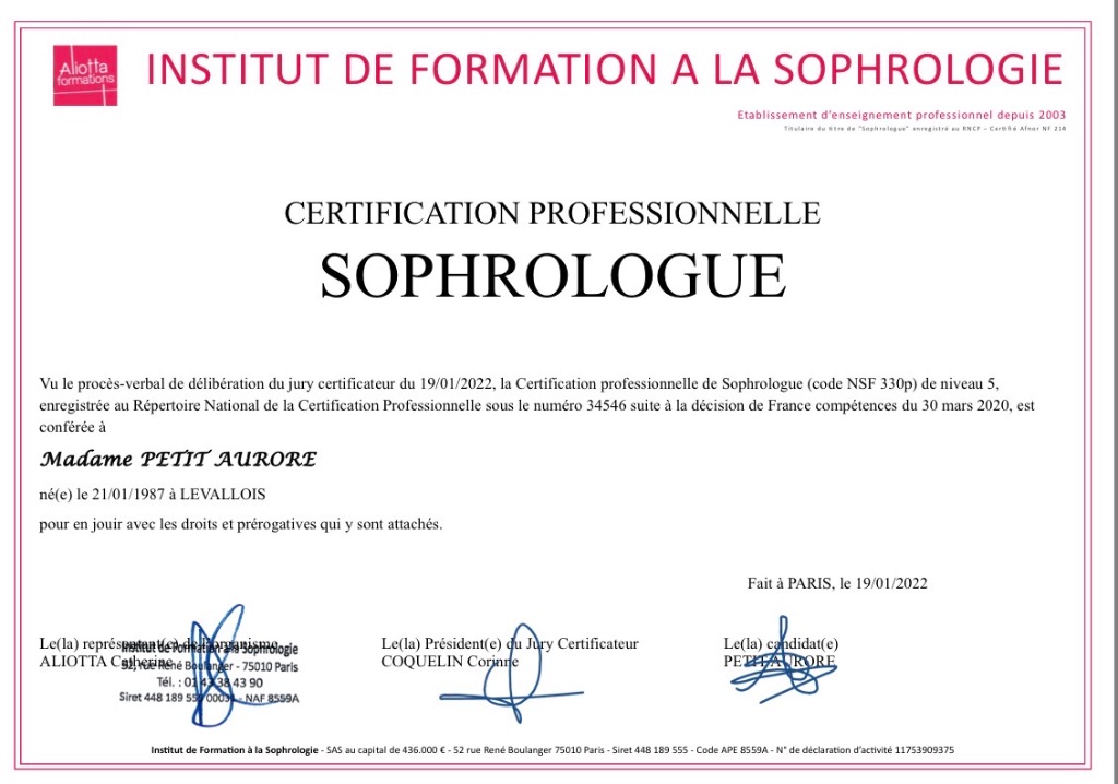 photo diplome Aurore PETIT 