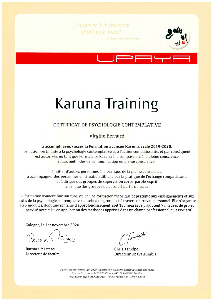 photo diplome Virginie Querné-Bernard