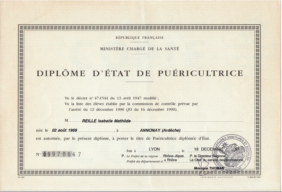 photo diplome Isabelle Manguelin