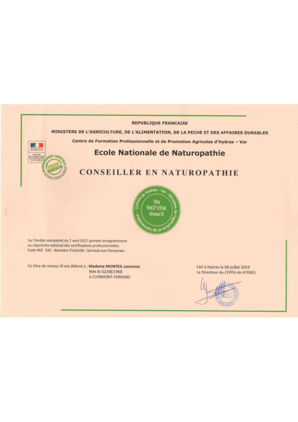 photo diplome Laurence Monteil