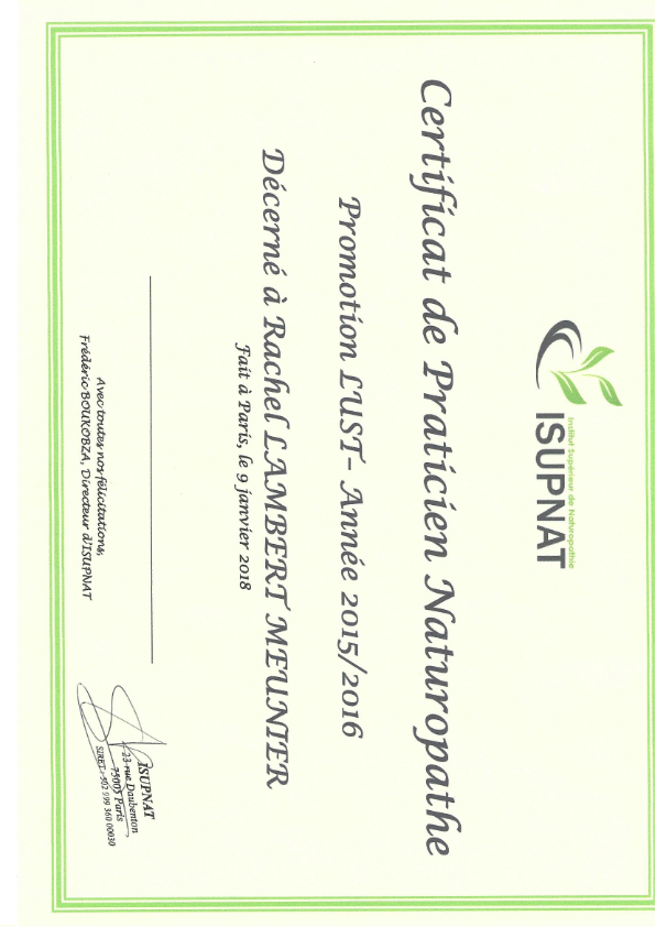 photo diplome Rachel Meunier