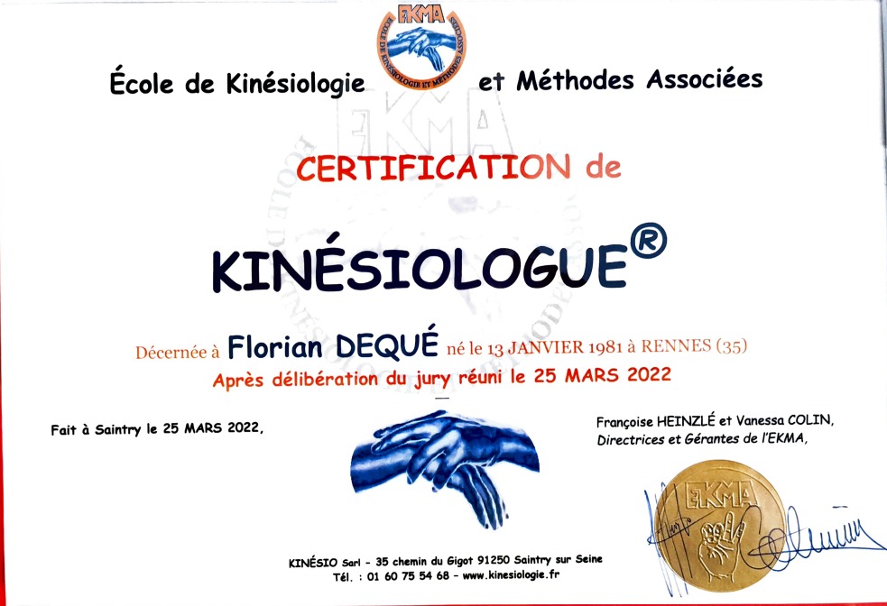 photo diplome Florian DEQUE