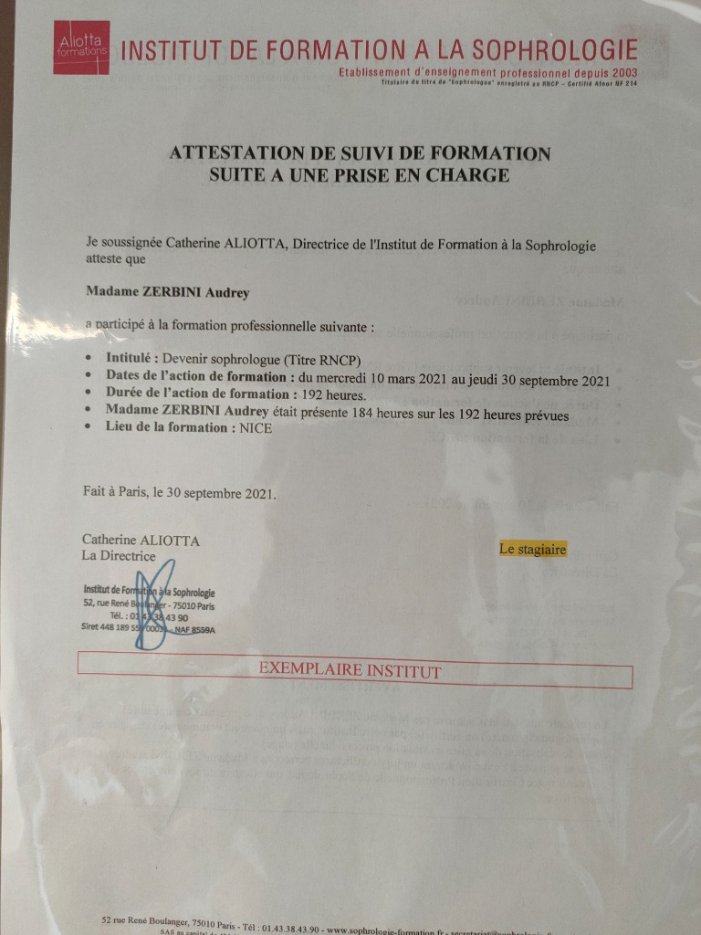 photo diplome mentalharmonie 