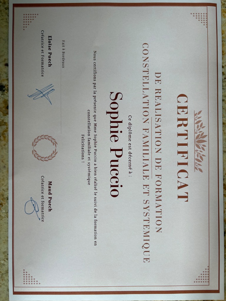 photo diplome Sophie Puccio