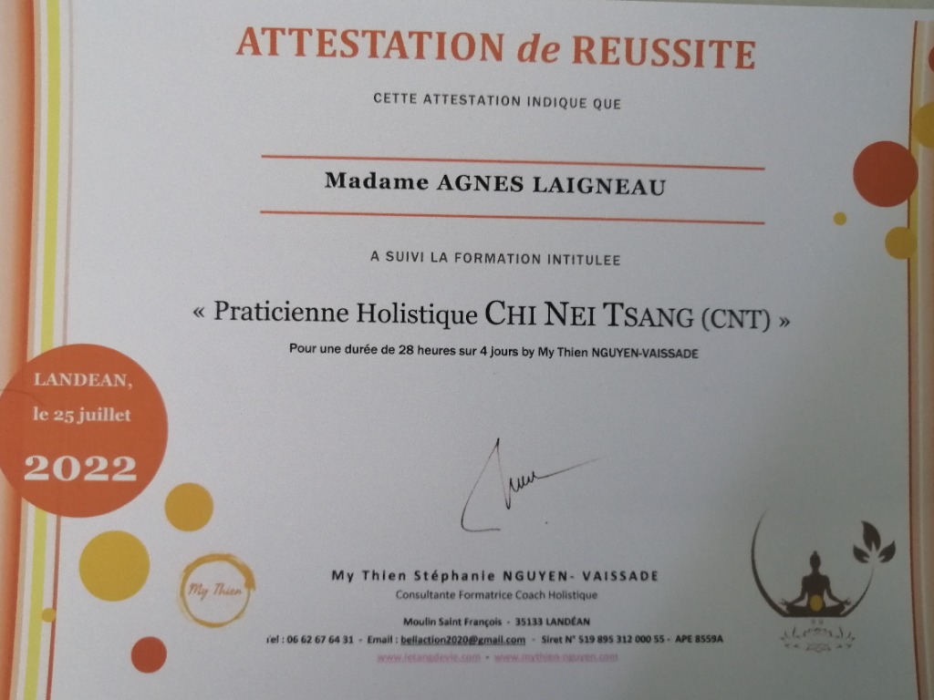 photo diplome Agnès Laigneau