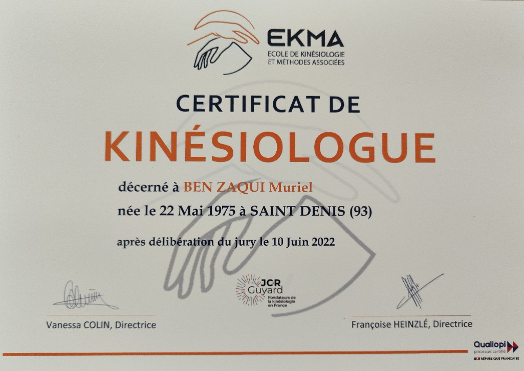 photo diplome Muriel Ben Zaqui