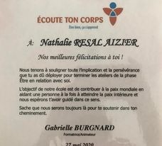 photo diplome Nathalie RESAL-AIZIER