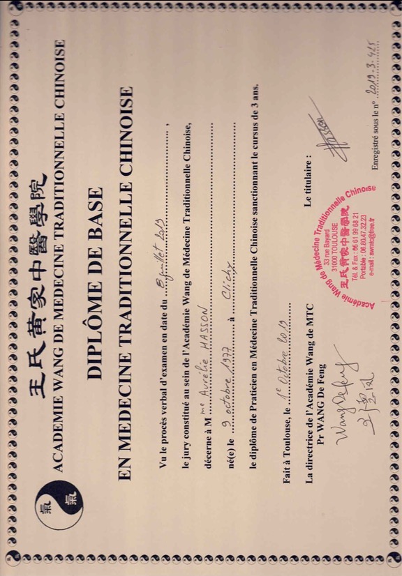 photo diplome Aurelie hasson