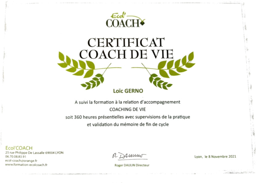 photo diplome Loïc Gerno