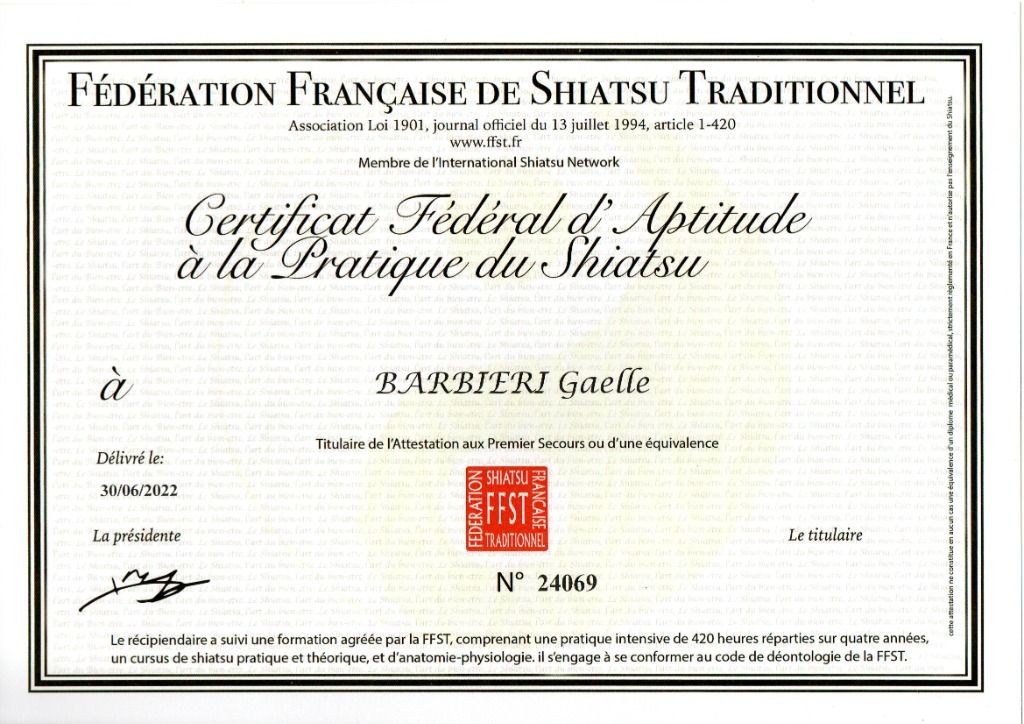 photo diplome Gaëlle Barbieri