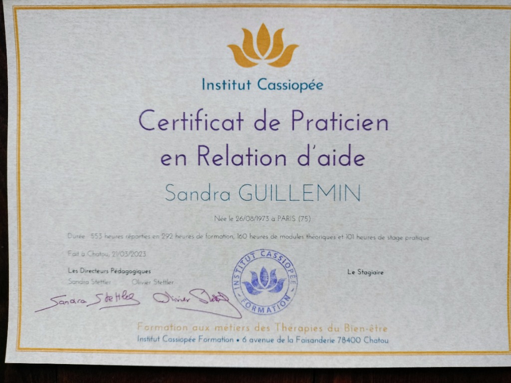 photo diplome Sandra GUILLEMIN