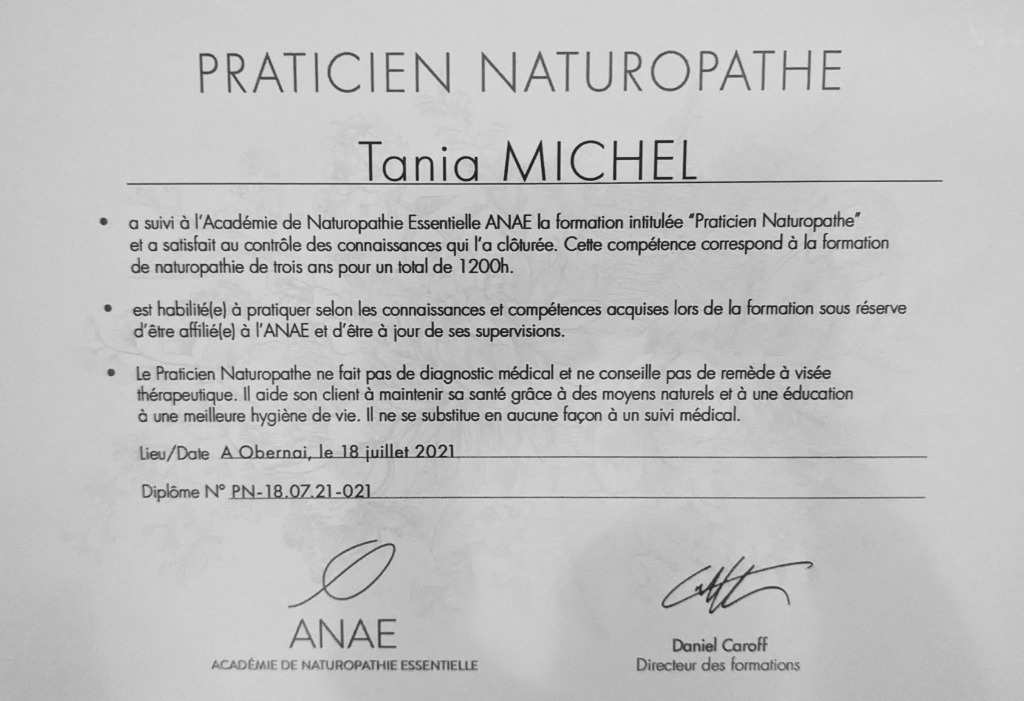 photo diplome Tania Michel