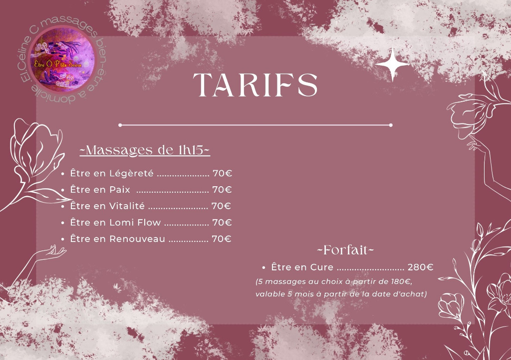 photo seance Céline C massages bien-être