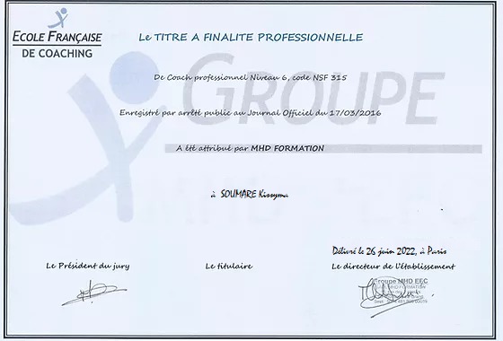 photo diplome Kissyma