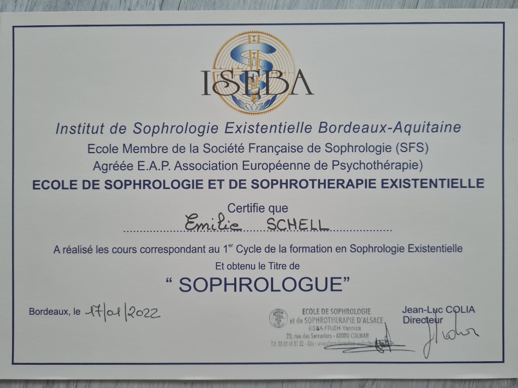 photo diplome Emilie Schell