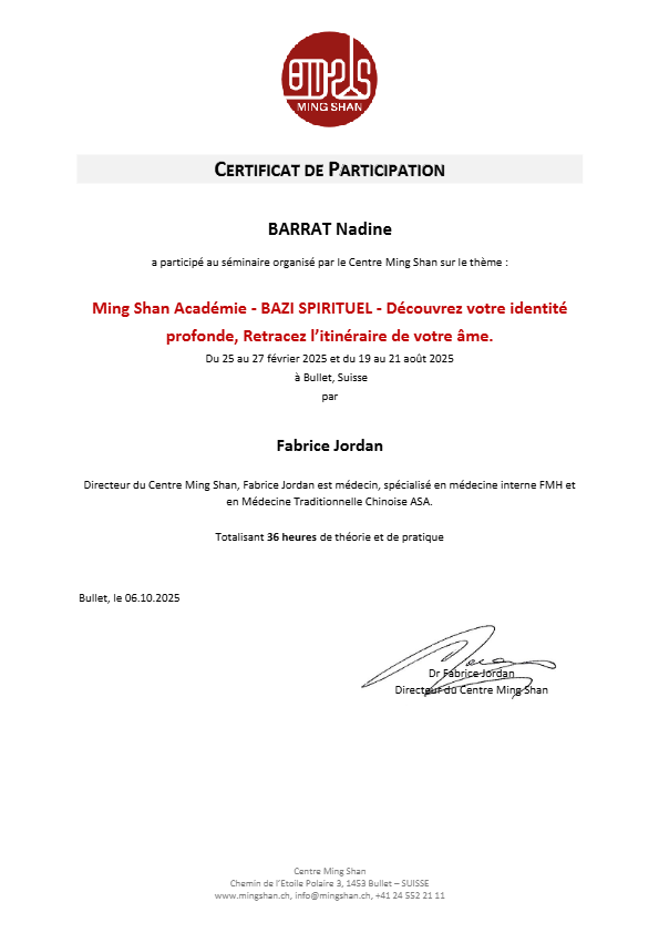 photo diplome Nadine BARRAT