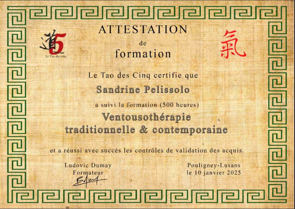 photo diplome Zen’ment vôtre EI