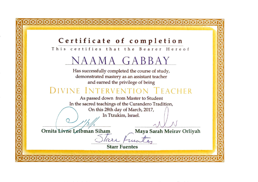 photo diplome Naama Gabbay