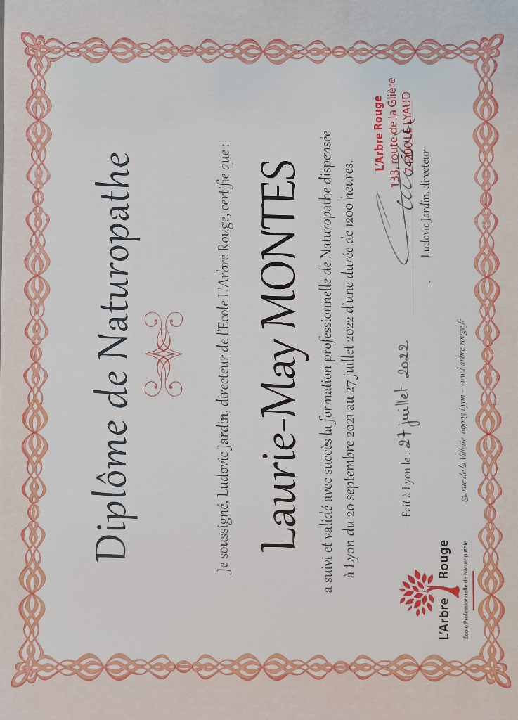 photo diplome Laurie-May Montes