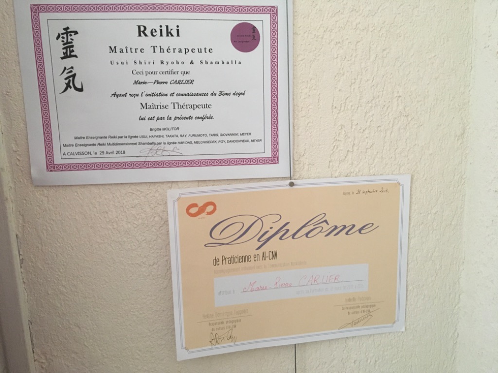 photo diplome MariePierre Carlier-Colzy