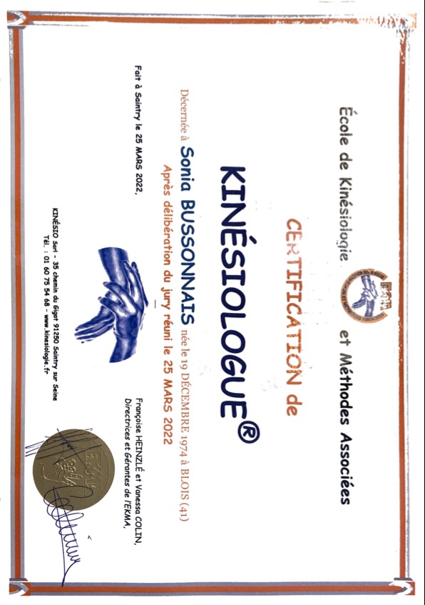 photo diplome Sonia Bussonnais 