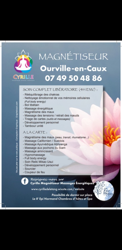 photo seance Cyrille Magnétiseur Massages énergetiques 