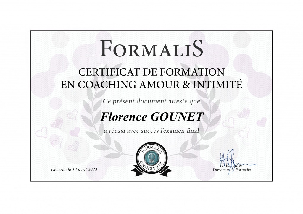 photo diplome GOUNET FLORENCE