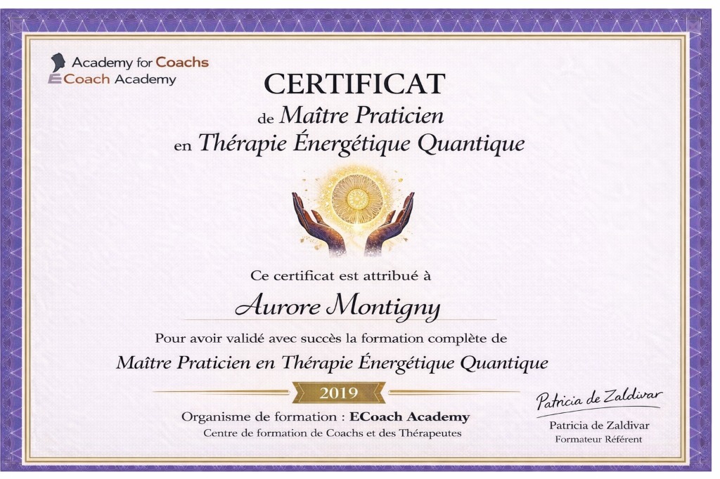 photo activite Aurore Montigny  Thérapeute énergétique