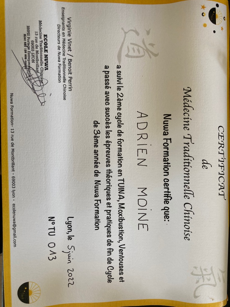 photo diplome Adrien Moine