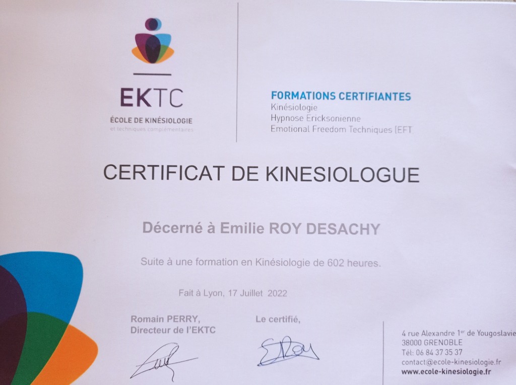 photo diplome Emilie ROY DESACHY