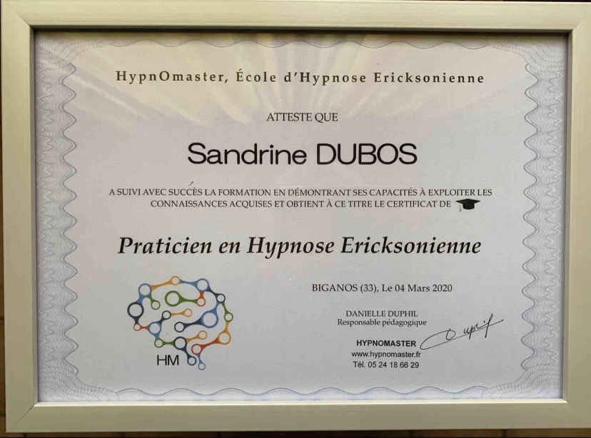 photo diplome Les sources de bien-être 