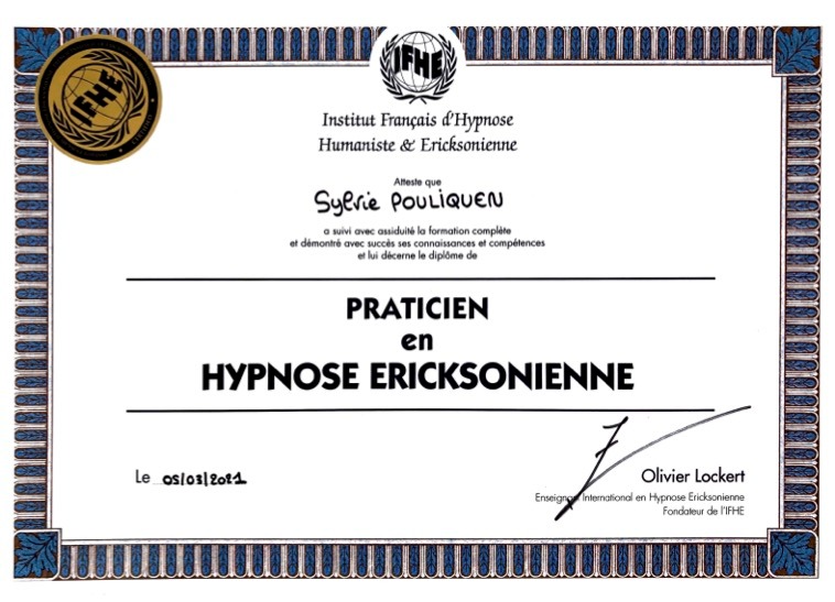 photo diplome Sylvie POULIQUEN