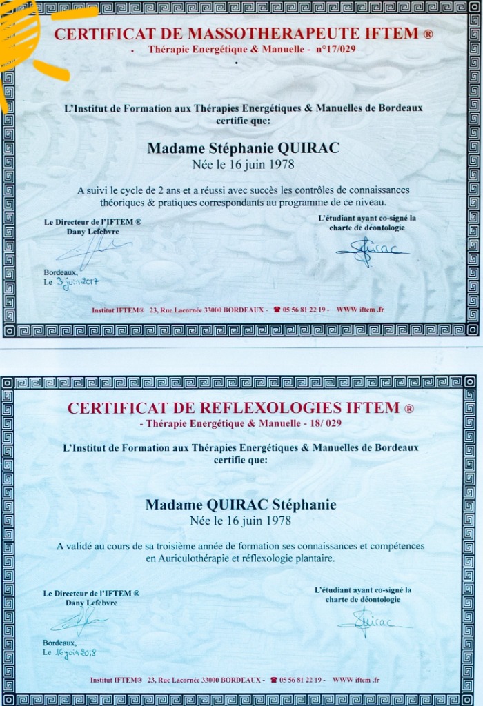 photo diplome STEPHANIE QUIRAC