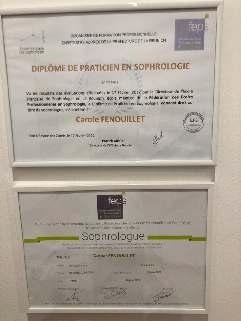 photo diplome Carole Fenouillet