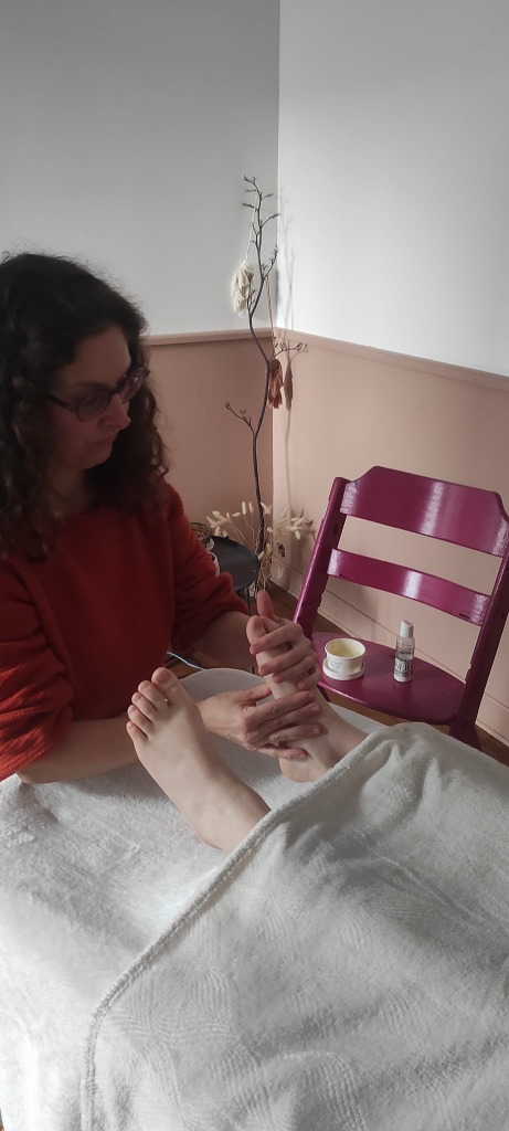 photo seance Tatiana Goumaud, Réflexologie, Thérapie brève