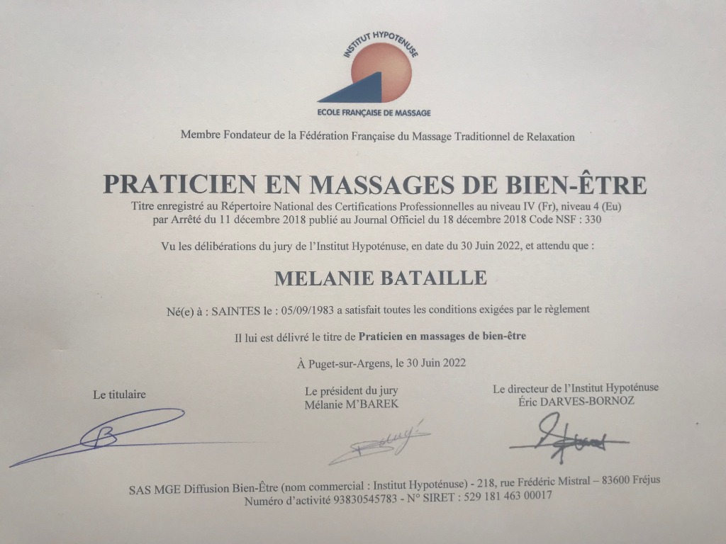 photo diplome NATUR ESSENS