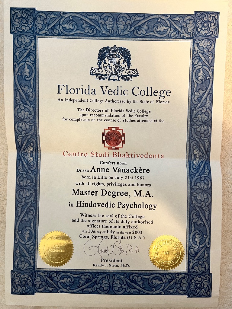 photo diplome Anne VANACKERE