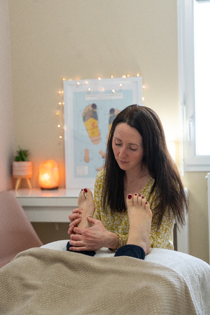 photo seance Allison MOORE Harmonie Réflexologie