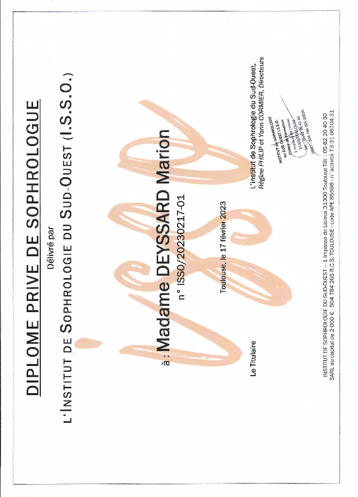 photo diplome Marion Deyssard