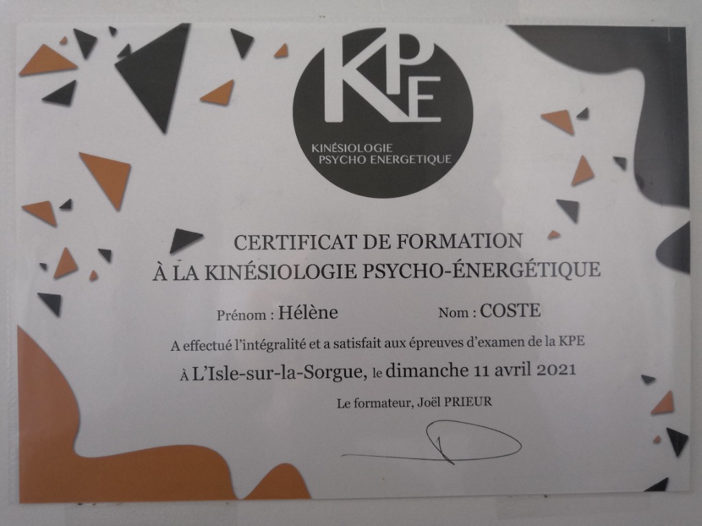 photo diplome COSTE Hélène