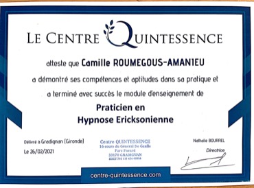 photo diplome Camille R.Amanieu