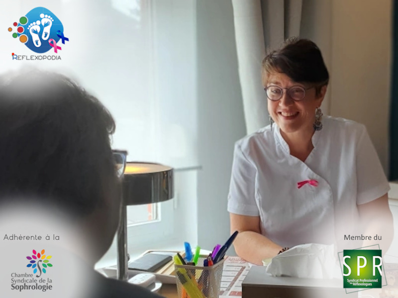 photo seance Fabienne Richez - Reflexopodia Réflexologie