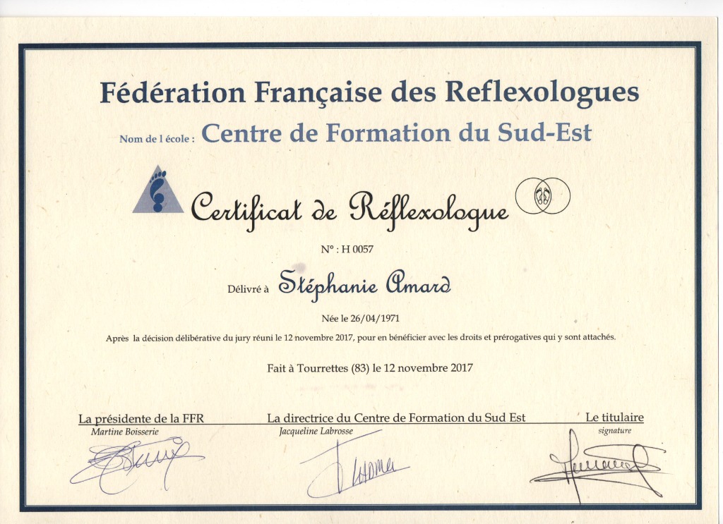 photo diplome AMARD Stéphanie