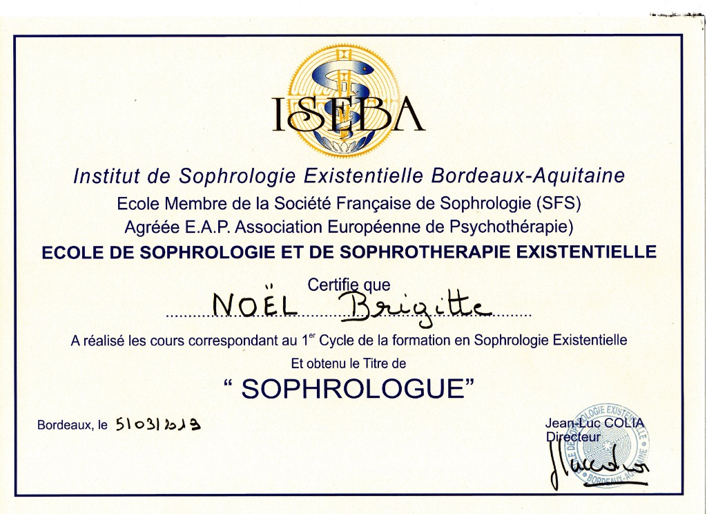 photo diplome Brigitte Noel