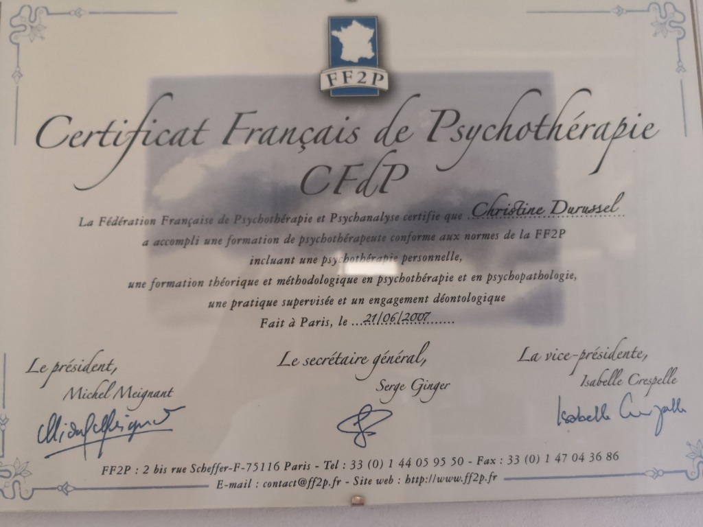 photo diplome Christine Durussel