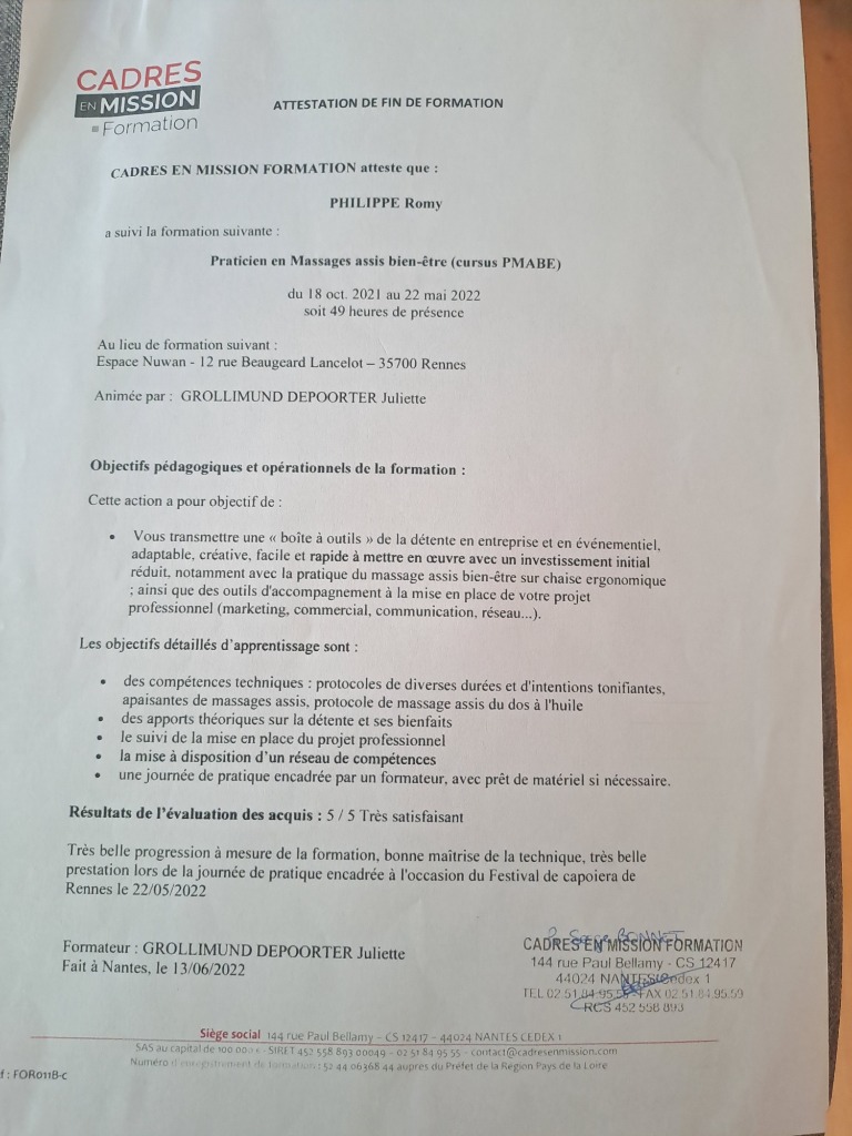 photo diplome Romy Philippe