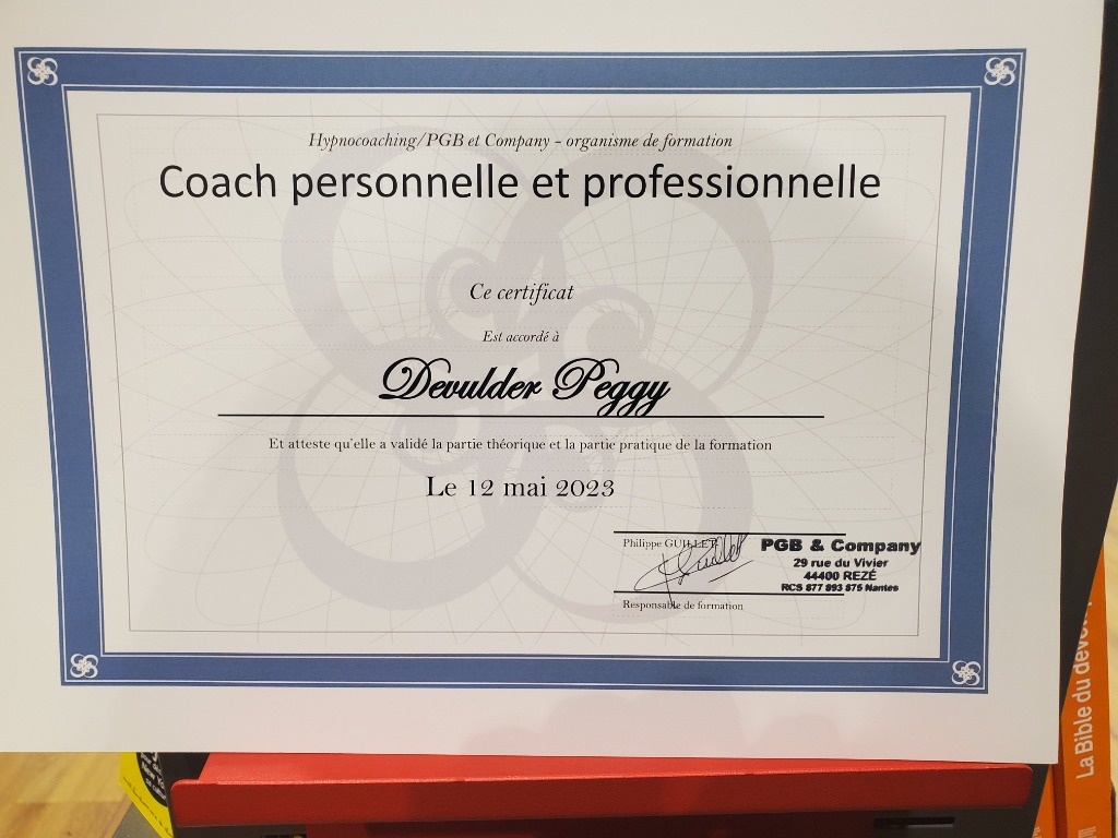 photo diplome Peggy DEVULDER