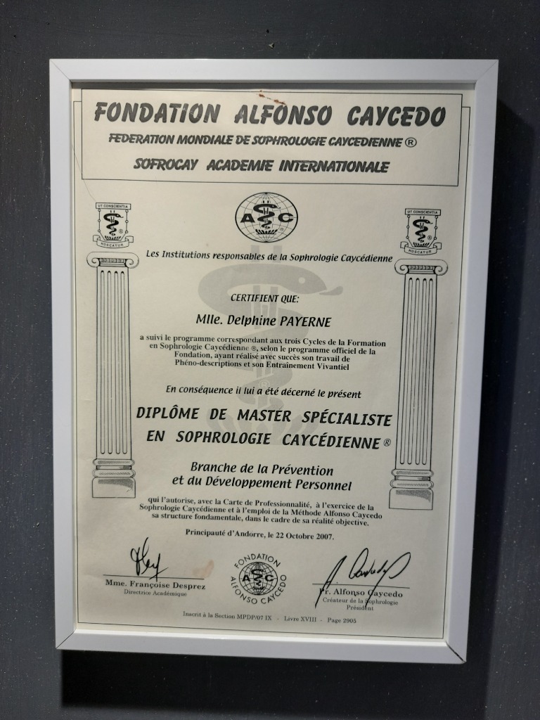photo diplome Delphine Payerne 
